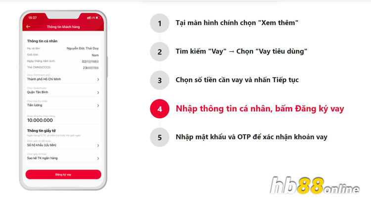 Hướng dẫn vay tiền Viettel Money qua ứng dụng ViettelPay chơi HB88