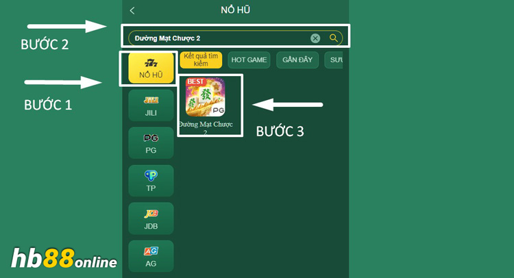 Truy cập game nổ hũ Đường Mạt Chược 2 PG tại HB88