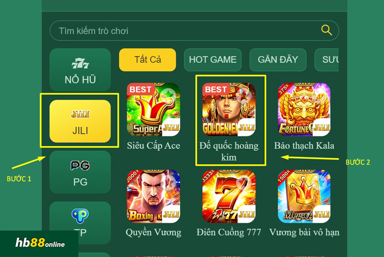 Truy cập và bắt đầu game