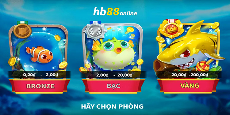 Chọn phòng chơi bắn cá KA tại HB88